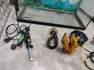 Acuario completo con accesorios