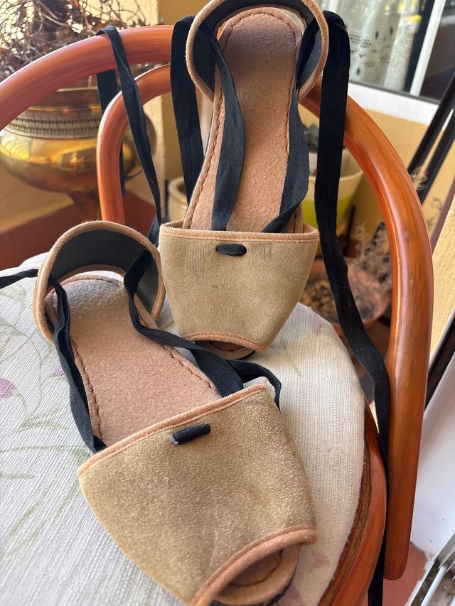 Espardeñas de piel para hombre