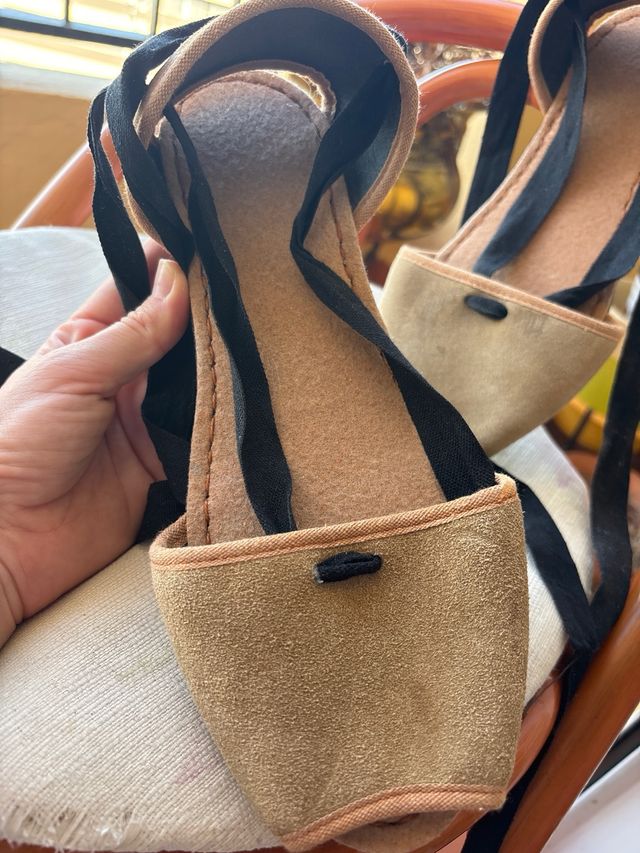 Espardeñas de piel para hombre