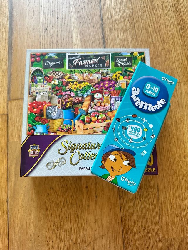 Pack Juegos Niños: Puzle Farmers Market +Abremente