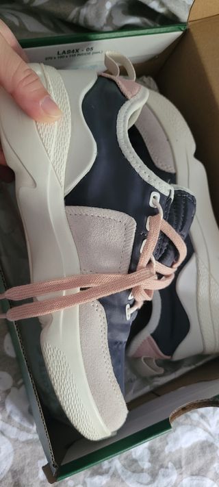 Zapatillas Lacoste Azul y Rosa