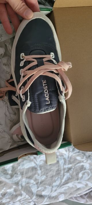 Zapatillas Lacoste Azul y Rosa