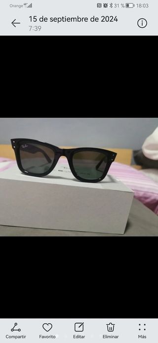 Gafas de sol Ray-Ban negras