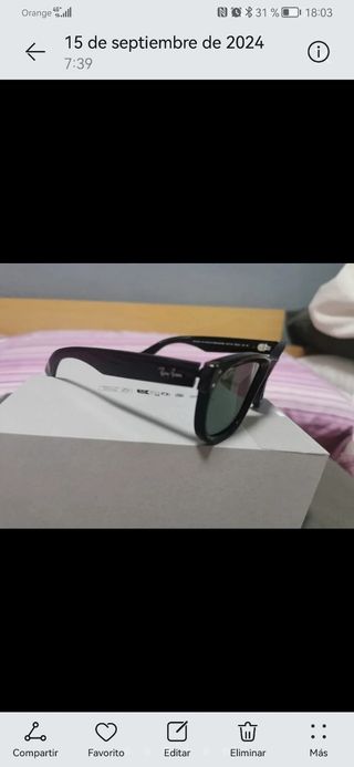 Gafas de sol Ray-Ban negras