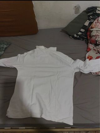 Polo Zara Blanco Talla 13-14 Años