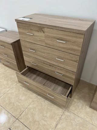 DESCUENTO!! Cómoda 5 cajones madera clara