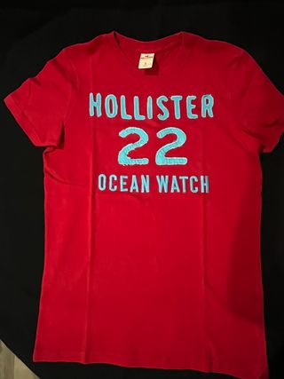Maglietta Rossa Hollister 22 Ocean Watch