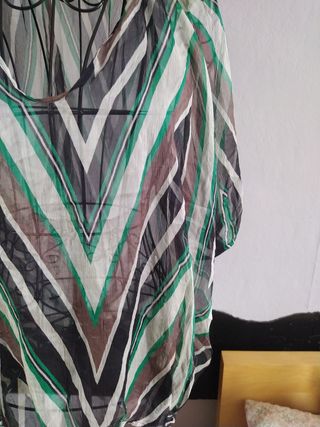 Blusón Zara Seda Talla S