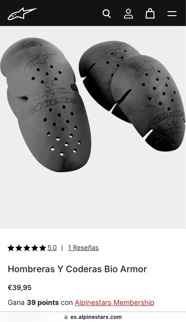 Kit Protectores Alpinestars Bio Armor