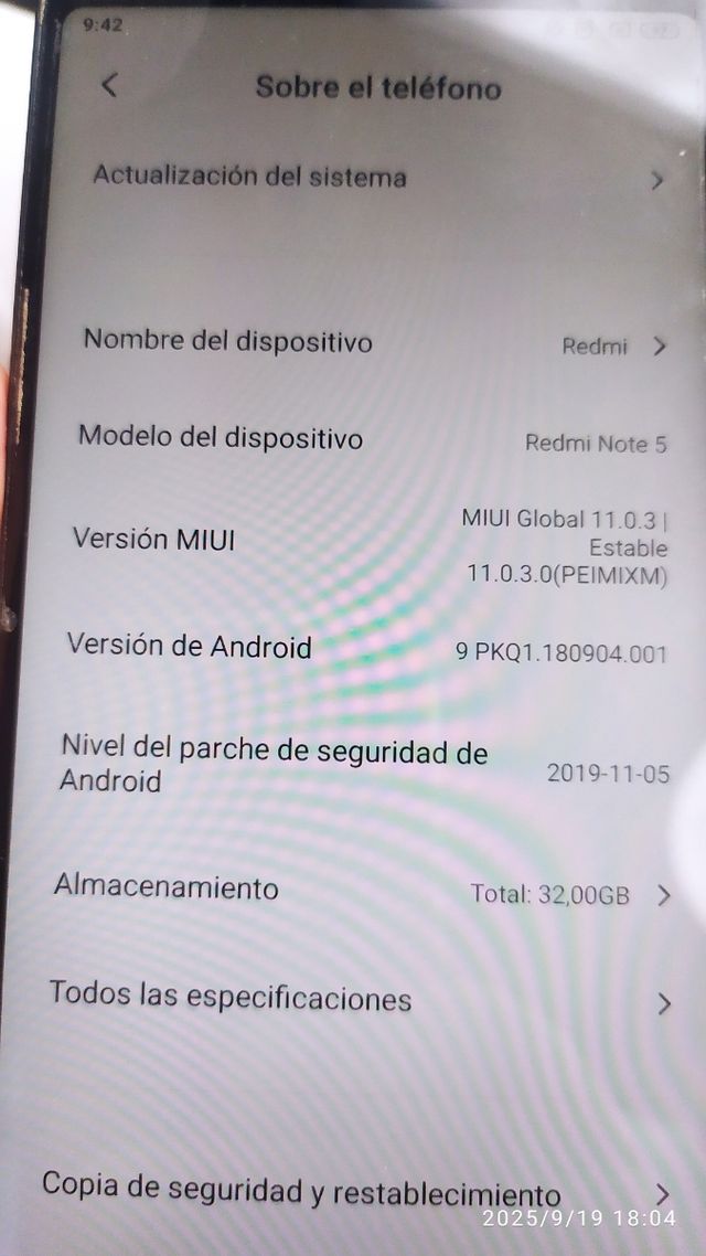 Xiaomi Redmi Note 5 Negro
