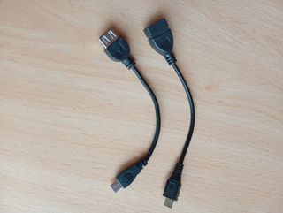 LOTE 2 CABLES USB HEMBRA - MICROUSB