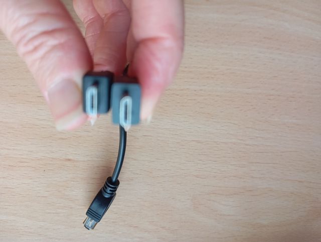 LOTE 2 CABLES USB HEMBRA - MICROUSB