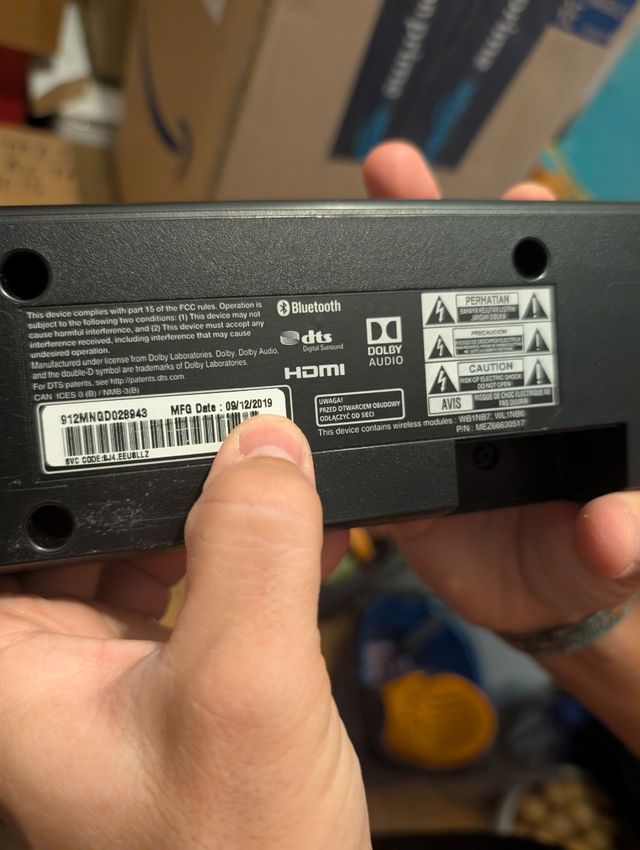 Barra de Sonido LG SJ4 Negra.