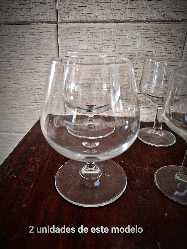 Set 8 Copas Variadas Vidrio 