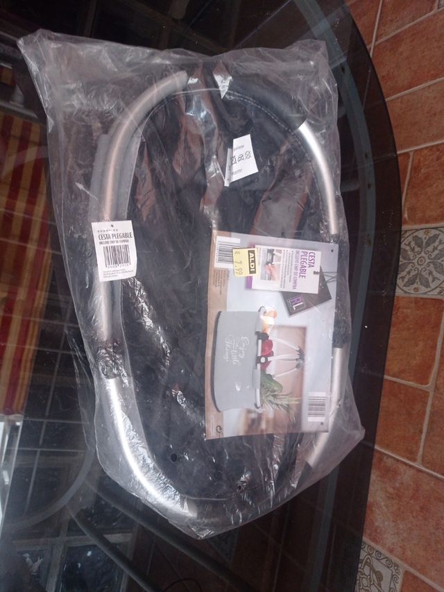 Cesta Plegable Royal Life Gris Poliéster