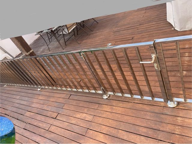 Baranda exterior inox en Murcia