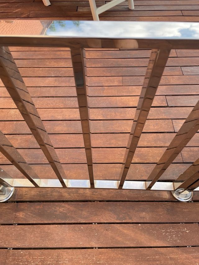 Baranda exterior inox en Murcia