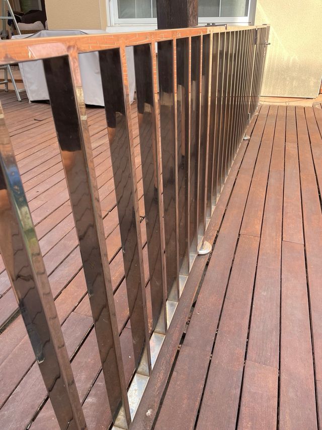 Baranda exterior inox en Murcia