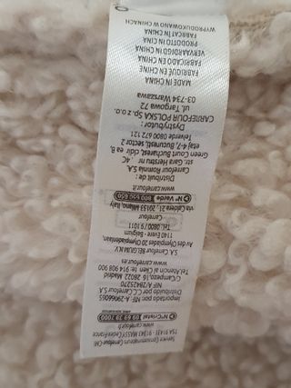 Zamarra boreguillo talla S