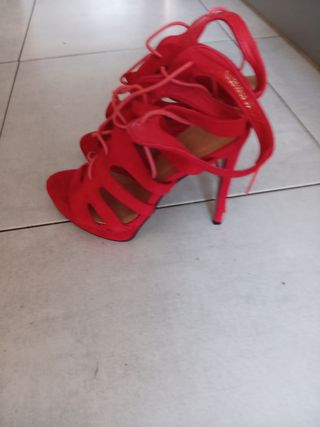 Sandalias rojas gladiador talla 39
