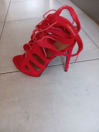 Sandalias rojas gladiador talla 39