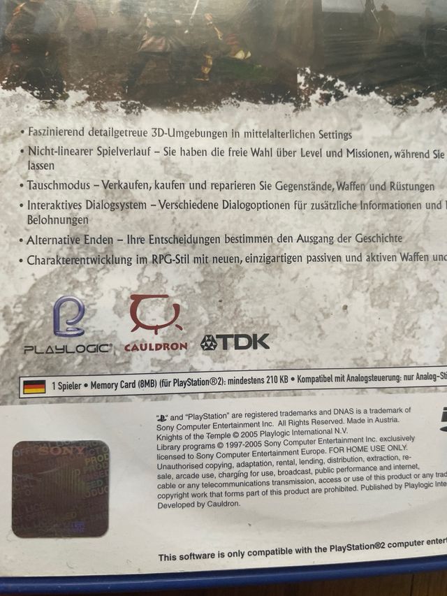 Knights of The Temple II PS2