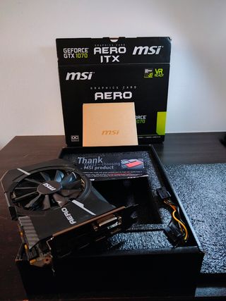 Tarjeta Gráfica MSI GTX 1070 8GB GDDR5 Aero ITX