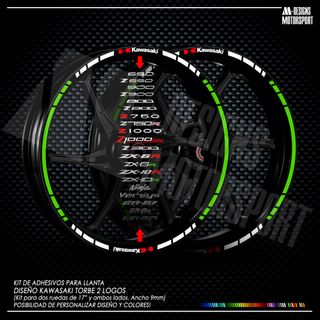 Kit Adhesivos TORBE llantas kawasaki z900