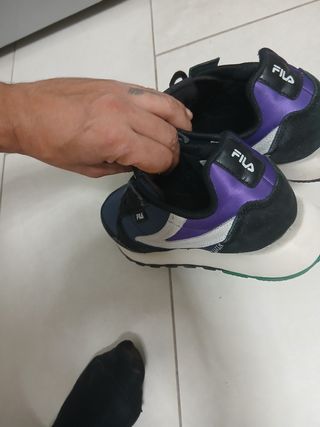 Scarpe Fila blu e viola