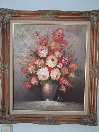 Cuadro de flores decorativo