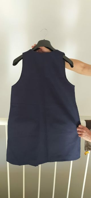 Vestido Adolfo Domínguez Azul Estilo 90s