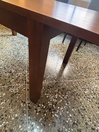 Mesa comedor madera extensible rústica
