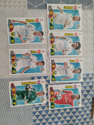 Lote 22 Cromos Adrenalyn Real Madrid 2017