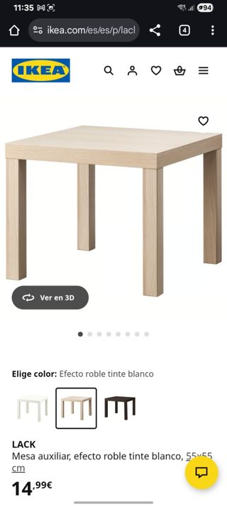 Mesa Lack madera