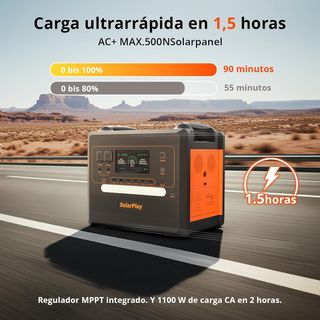 Estación Energía Solar Portátil 2500W 2300Wh