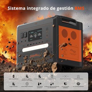 Estación Energía Solar Portátil 2500W 2300Wh