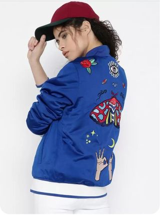 M Chaqueta Adidas Originals Azul con Estampados