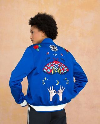 M Chaqueta Adidas Originals Azul con Estampados
