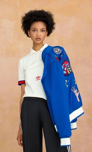 M Chaqueta Adidas Originals Azul con Estampados