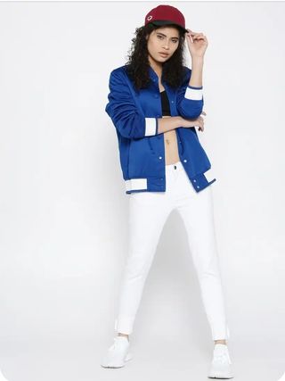 M Chaqueta Adidas Originals Azul con Estampados