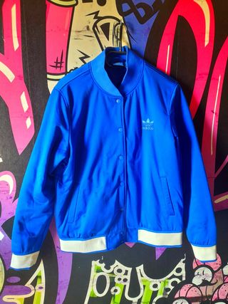 M Chaqueta Adidas Originals Azul con Estampados
