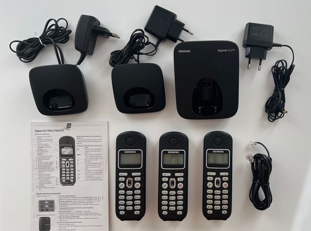 Teléfonos Siemens inalambricos. Gigaset-3 unidades