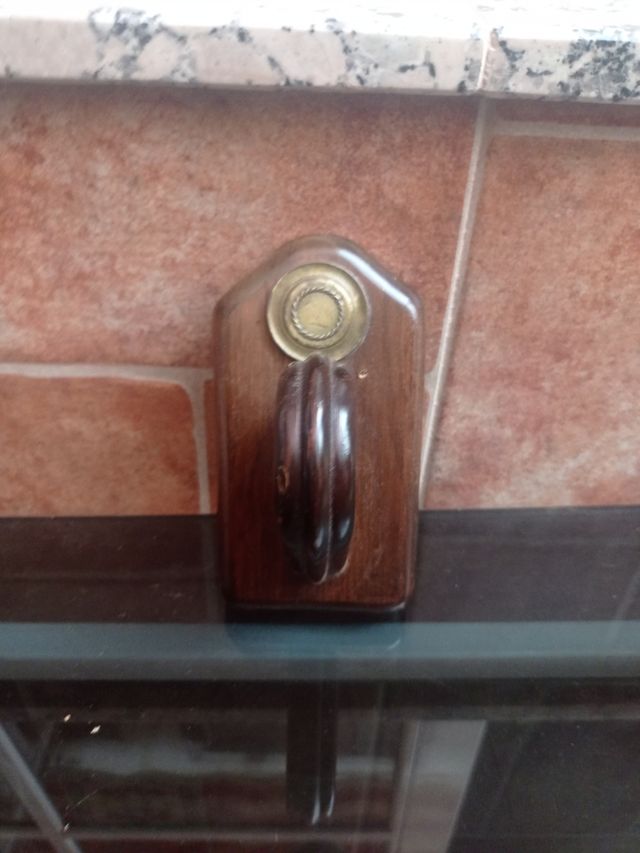 Juego Accesorios Baño Madera Marrón