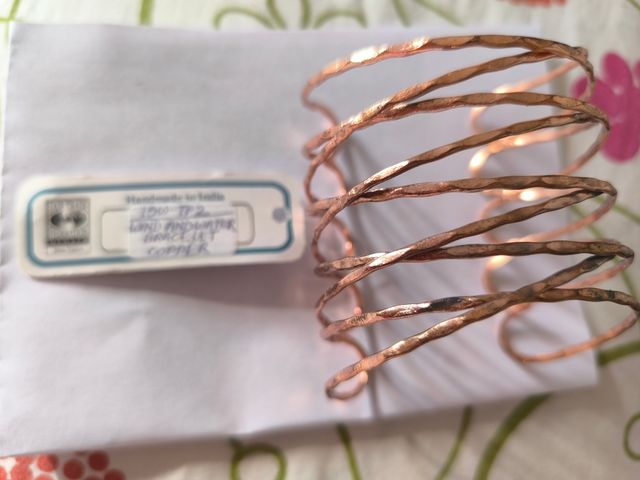 Brazalete de Cobre Hecho a Mano en India