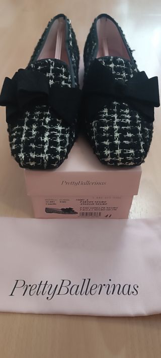 Pretty Ballerinas Zapatos Negro Talla 41.