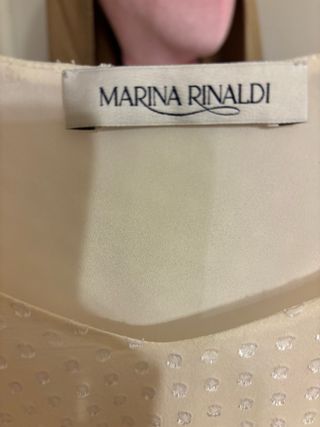 Marina Rinaldi Maglia Panna Mezza Manica