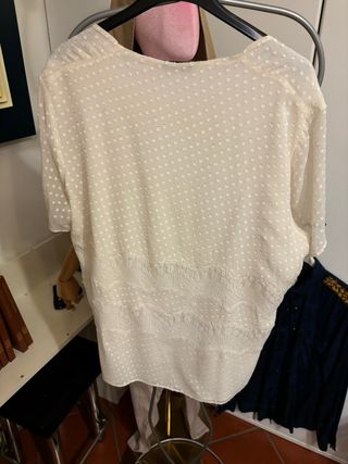 Marina Rinaldi Maglia Panna Mezza Manica