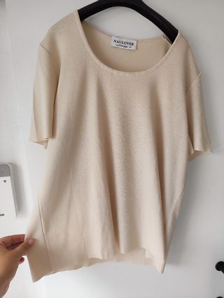 Camisa Naulover Talla 48 Beige