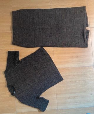 Conjunto Blusa y Falda Zara 