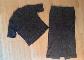 Conjunto Blusa y Falda Zara 